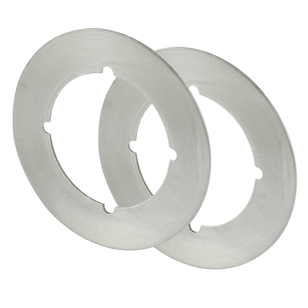 Prime-Line Back Plate, 3-1/2 in., Satin Nickel US15 (2 Pack) - U 10322