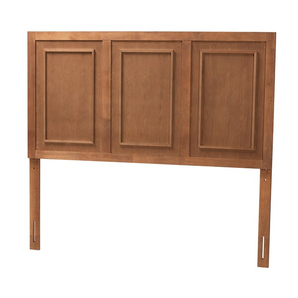 Baxton Studio Giordano Classic and Traditional Ash Walnut Finished Wood Full Size Headboard - 221-12872-ZORO