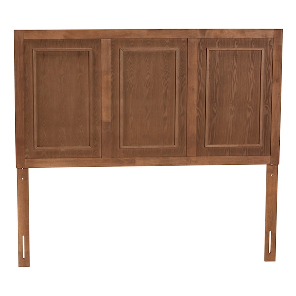 Baxton Studio Giordano Classic and Traditional Ash Walnut Finished Wood Full Size Headboard - 221-12872-ZORO