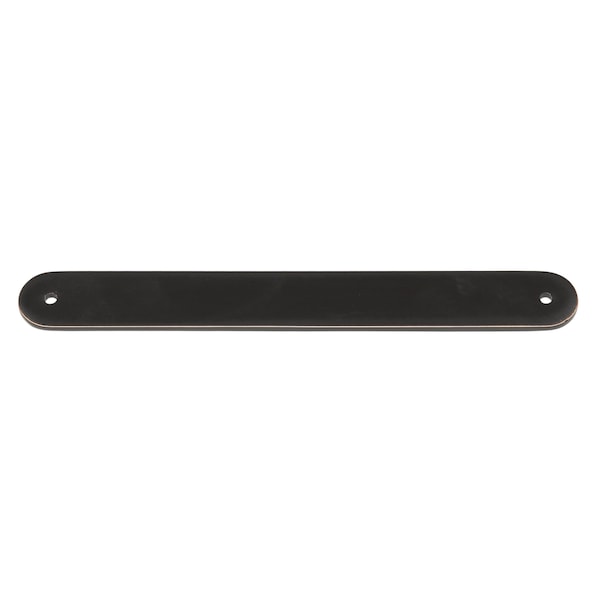 Gliderite Hardware 8 in. Oil Rubbed Bronze Rounded Back Plate 7 in. Center to Center - 8343-178-ORB - 8343-178-ORB-1