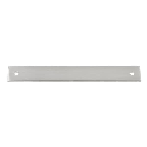 Gliderite Hardware 7-1/4 in. Satin Nickel Squared Back Plate 6-1/4 in. Center to Center - 7342-160-SN - 7342-160-SN-1