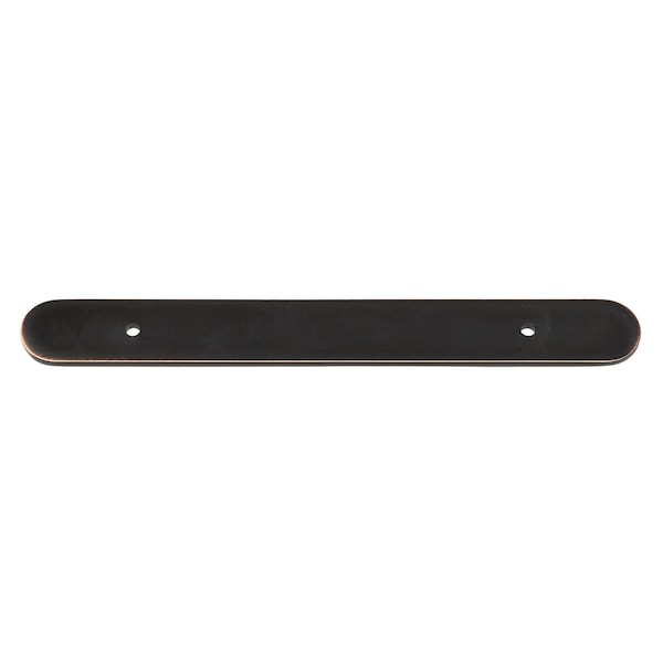 Gliderite Hardware 8 in. Oil Rubbed Bronze Rounded Back Plate 5-1/16 in. Center to Center - 8343-128-ORB - 8343-128-ORB-1