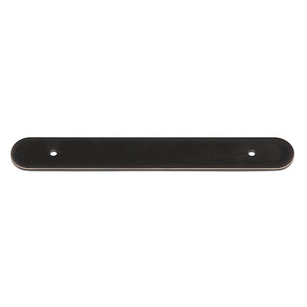 Gliderite Hardware 7-1/4 in. Oil Rubbed Bronze Rounded Back Plate 5-1/16 in. Center to Center - 7343-128-ORB - 7343-128-ORB-1