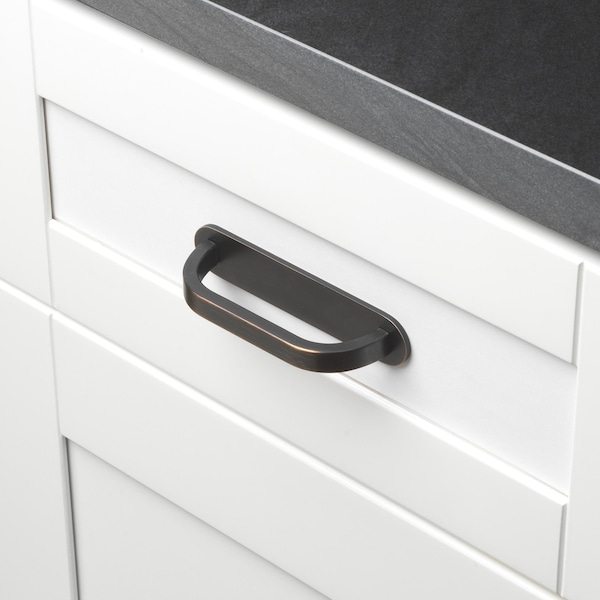 Gliderite Hardware 4-3/4 in. Oil Rubbed Bronze Rounded Back Plate 3-3/4 in. Center to Center - 5343-96-ORB - 5343-96-ORB-1