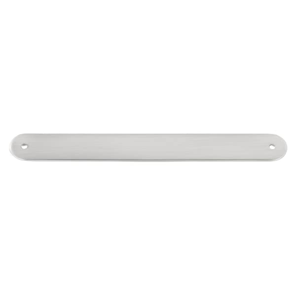 Gliderite Hardware 9-1/2 in. Satin Nickel Rounded Back Plate 7-9/16 in. Center to Center - 9343-192-SN - 9343-192-SN-1