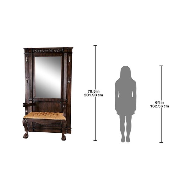 Design Toscano The Regent's Park Mahogany Hall Stand - AF7248