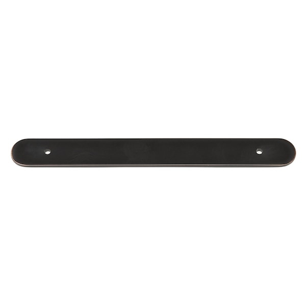Gliderite Hardware 8-1/2 in. Oil Rubbed Bronze Rounded Back Plate 6-1/4 in. Center to Center - 9343-160-ORB - 9343-160-ORB-1