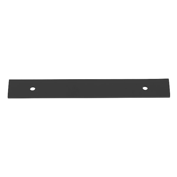 Gliderite Hardware 7-1/4 in. Matte Black Squared Back Plate 5-1/16 in. Center to Center - 7342-128-MB, 25PK - 7342-128-MB-25