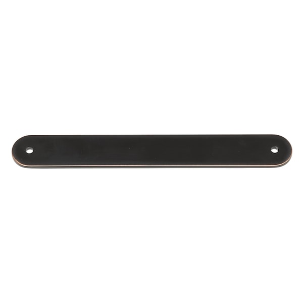 Gliderite Hardware 7-1/4 in. Oil Rubbed Bronze Rounded Back Plate 6-1/4 in. Center to Center - 7343-160-ORB, 5PK - 7343-160-ORB-5