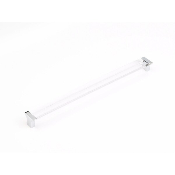 Schaub 12-5/8in Center to Center Positano Clear Cabinet Pull Polished Chrome Finish - 318-26-CL