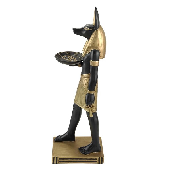 Design Toscano Anubis, Servant of the Pharaohs Pedestal Table - EU32518