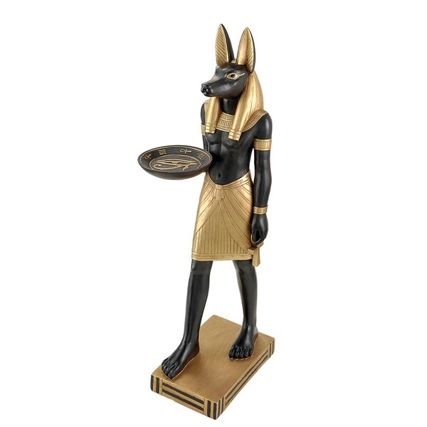 Design Toscano Anubis, Servant of the Pharaohs Pedestal Table - EU32518