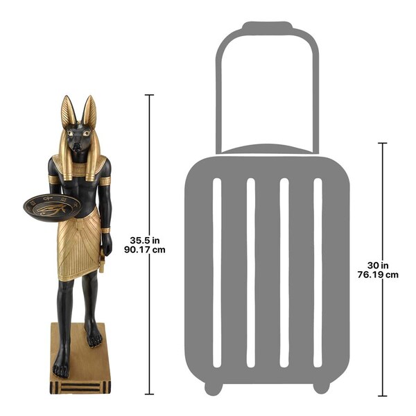 Design Toscano Anubis, Servant of the Pharaohs Pedestal Table - EU32518