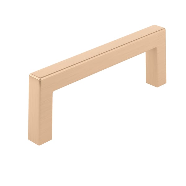 Richelieu Lambton Collection 3 3/4-inch (96 mm) Champagne Bronze Modern Rectangular Cabinet Pull - BP87396CHBRZ