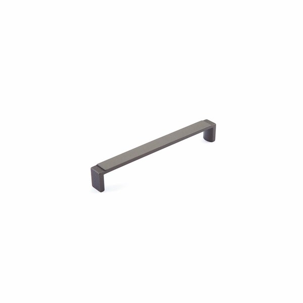 Schaub 6-5/16in Center to Center Quadrato Wide Cabinet Pull Signature Gun Metal Finish - 20016-GM