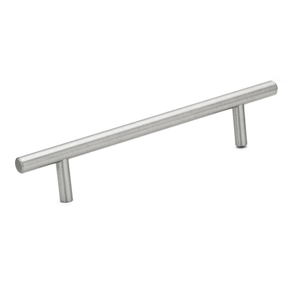 Richelieu 5-1/16 in. (128 mm) Center-to-Center Stainless Steel Contemporary Drawer Pull - BP2102128170