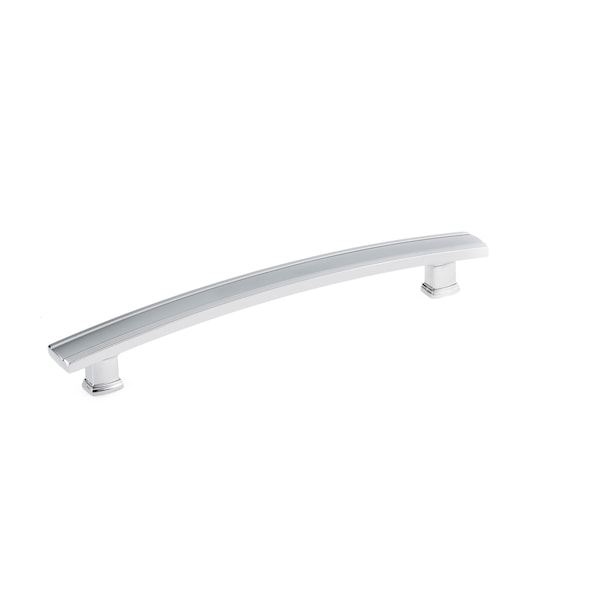 Richelieu 7-9/16 in. (192 mm) Center-to-Center Chrome Transitional Drawer Pull - BP7070192140