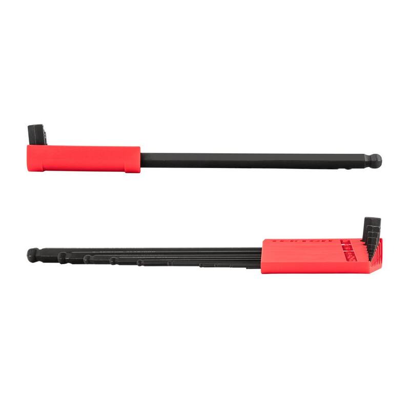 TEKTON Short Arm Ball End Hex L- Key Set with Holder, 10-Piece (1.3 mm to 10 mm) - KLX91212