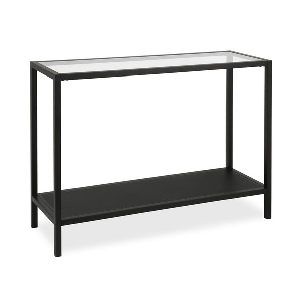 Hudson & Canal Henn &amp; Hart  Rigan Blackened Bronze Console Table - 30 x 36 x 10 in. - AT0108