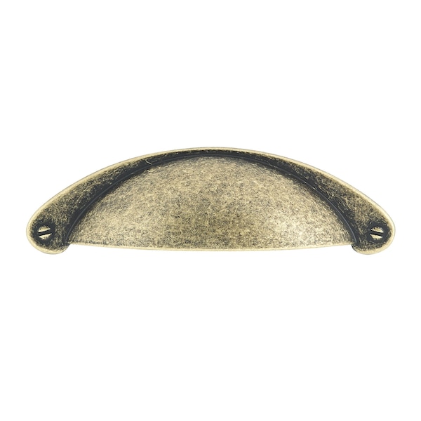 Richelieu 3 in. (76 mm) Center-to-Center Burnished Brass Traditional Cup Pull - BP82333BB