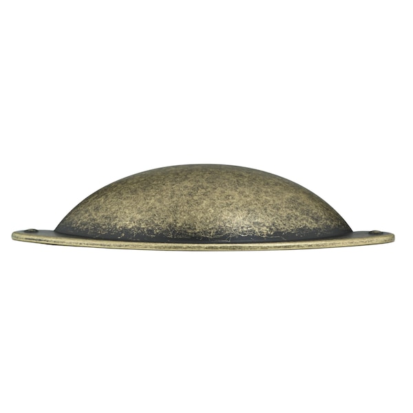 Richelieu 3 in. (76 mm) Center-to-Center Burnished Brass Traditional Cup Pull - BP82333BB