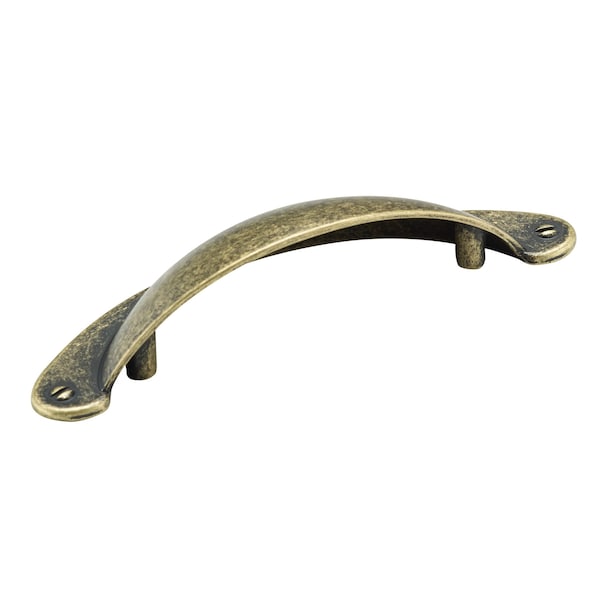 Richelieu 3 in. (76 mm) Center-to-Center Burnished Brass Traditional Cup Pull - BP82333BB