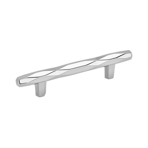 Amerock St. Vincent 3-3/4 in 96 mm Center-to-Center Polished Chrome Cabinet Pull - BP3664326