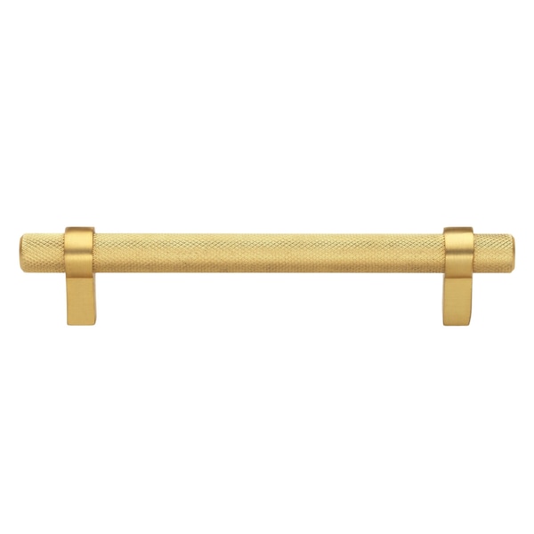 Gliderite Hardware 5 in. Center to Center Knurled Steel Bar Pull - 8007-128-BG, 5PK - 8007-128-BG-5