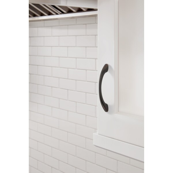 Amerock Vaile 3-3/4 in 96 mm Center-to-Center Oil-Rubbed Bronze Cabinet Pull - BP53003ORB