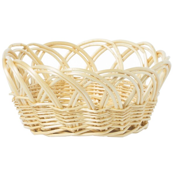 Vintiquewise 11.25- Inch Decorative Round Fruit Bowl Bread Basket Serving Tray, Small - QI003819.S