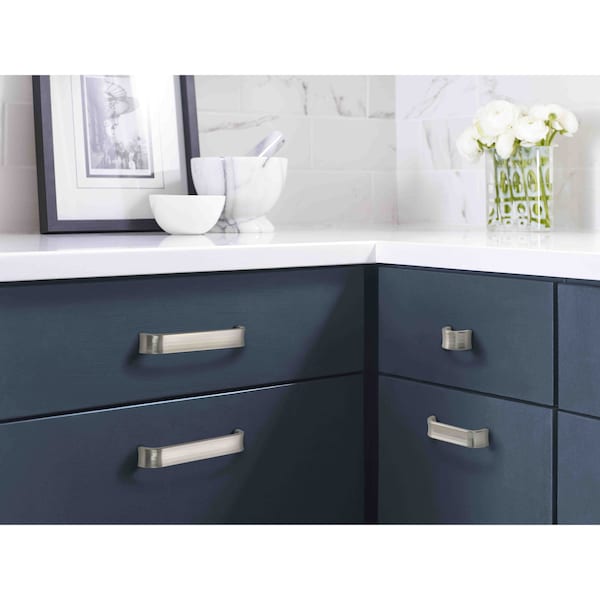 Amerock Concentric 6-5/16 in 160 mm Center-to-Center Satin Nickel Cabinet Pull - BP36814G10
