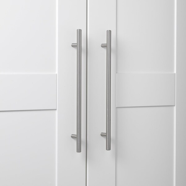 Gliderite Hardware 8-13/16 in. Center to Center Satin Nickel Solid Steel Bar Pull - 5005-224-SS, 25PK - 5005-224-SS-25