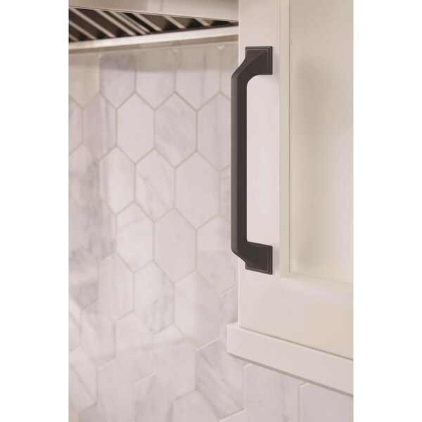 Amerock Exceed 6-5/16 in 160 mm Center-to-Center Matte Black Cabinet Pull - BP36883FB