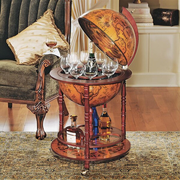 Design Toscano Sixteenth-Century Italian Replica Globe Bar - SJ45001