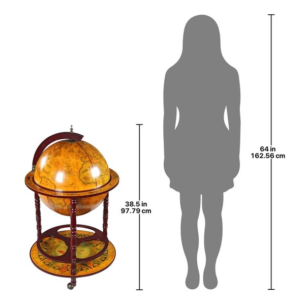 Design Toscano Sixteenth-Century Italian Replica Globe Bar - SJ45001