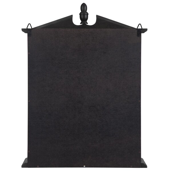Design Toscano Amesbury Manor Hardwood Wall Curio Cabinet: Ebony Black Finish - BN17222