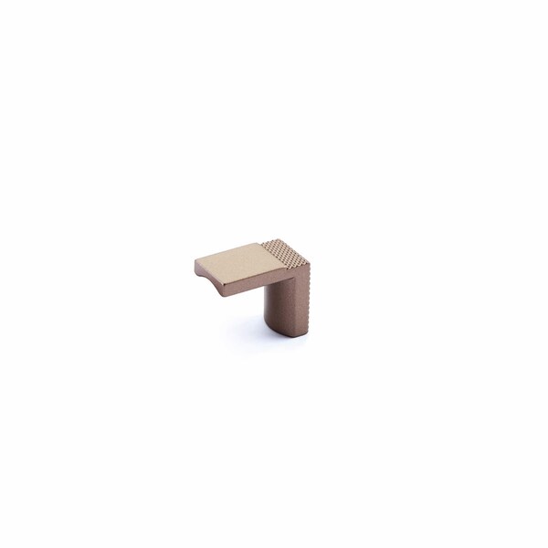 Schaub 1-1/8in Quadrato Cabinet Finger Pull Satin Bronze Finish - 20014-SBZ