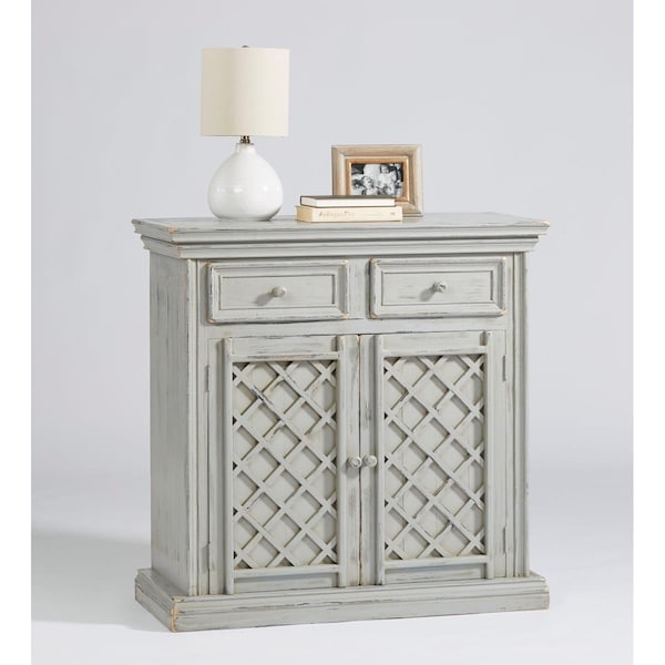 Procomfort Living Room Accent Cabinet, Antique Gray - PR2478925