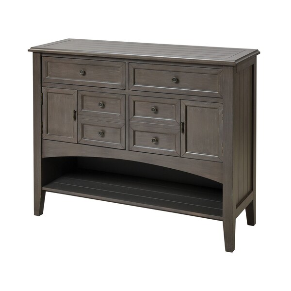 Stein World Traditional Hartford Cabinet In Brown Grey Hand Painted Wood, 577504 - 17060
