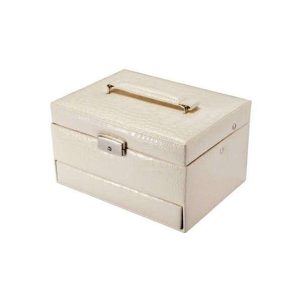 Barska Barska BF12502 Chri Bliss Jewelry Case JC-300, Aluminum, Cream, 11"L x 9"W x 9"H - BF12502