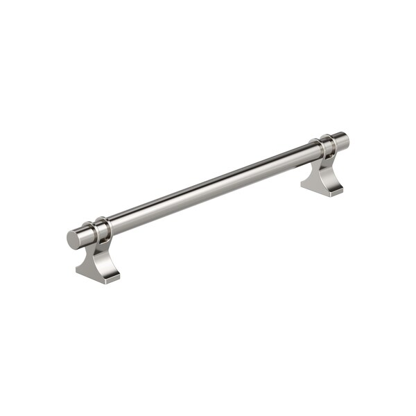 Amerock Davenport 7-9/16 inch 192mm Center-to-Center Polished Nickel Cabinet Pull - BP36618PN