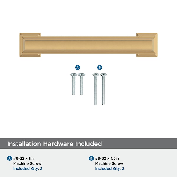 Amerock Appoint 3-3/4 in 96 mm Center-to-Center Champagne Bronze Cabinet Pull - BP36759CZ