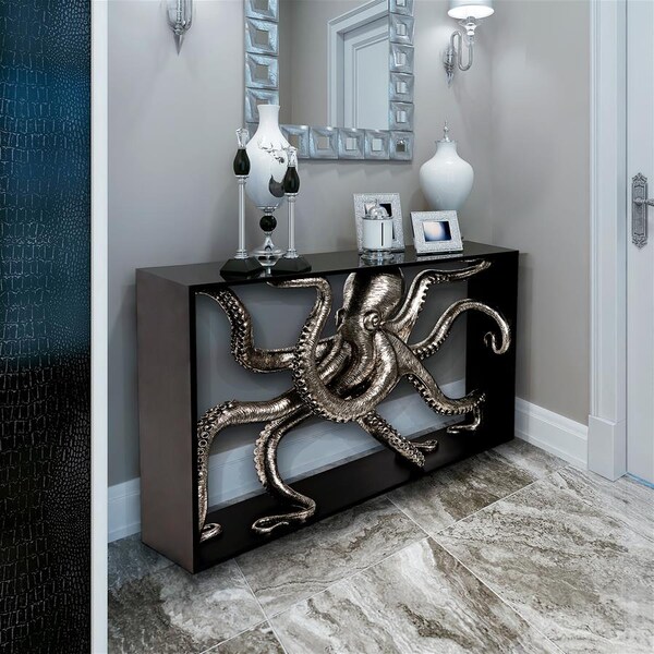 Design Toscano Depths of the Sea Kraken Octopus Console Table - NE210005