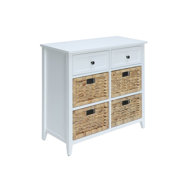 Acme Wooden 6 Drawers Accent Chest in White - ER-0120WH