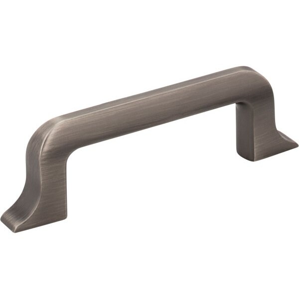 Jeffrey Alexander 3" Center-to-Center Brushed Pewter Callie Cabinet Pull - 839-3BNBDL