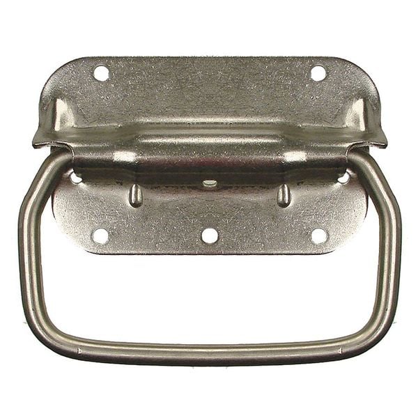 Monroe Pmp Folding Pull Handle, Steel, Natural, Unth. Through Holes - PH-0288
