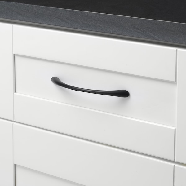 Gliderite Hardware 5 in. Center to Center Matte Black Arched Cabinet Pull - 2022-MB, 5PK - 2022-MB-5