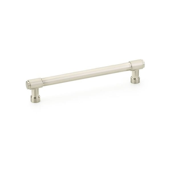 Emtek Jasper Cabinet Pull with 6 in Center to Center Satin Nickel Finish - 86689US15