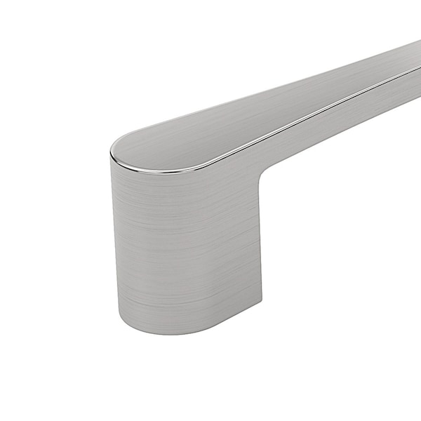 Richelieu Kent Collection 6 5/16-inch (160 mm) Brushed Nickel Modern Rectangular Cabinet Pull - BP7470160195