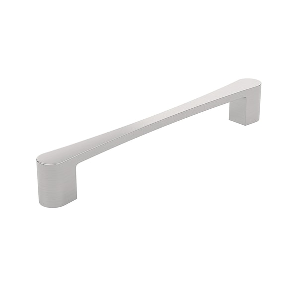 Richelieu Kent Collection 6 5/16-inch (160 mm) Brushed Nickel Modern Rectangular Cabinet Pull - BP7470160195